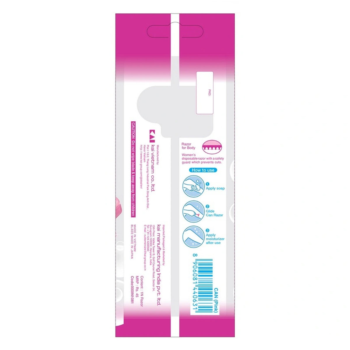 Kai Can Women Razor, 1 Count, Pack of 1 Kai Can Women Razor, 1 Count, Pack of 1