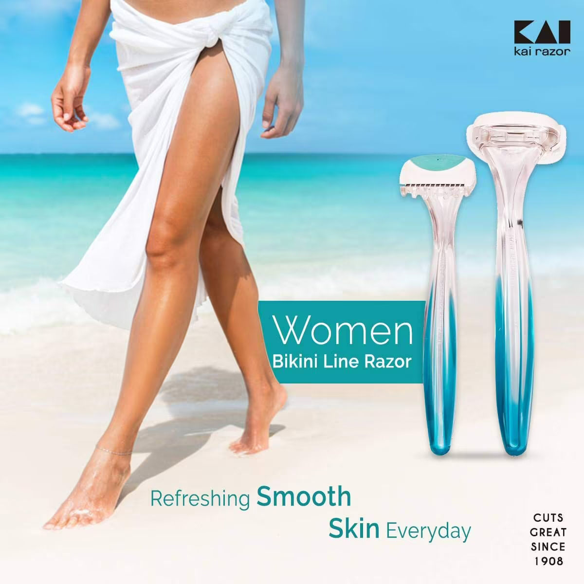 Kai Bikini Line Shave & Trim Women Razor, 2 Count, Pack of 1 Kai Bikini Line Shave & Trim Women Razor, 2 Count, Pack of 1