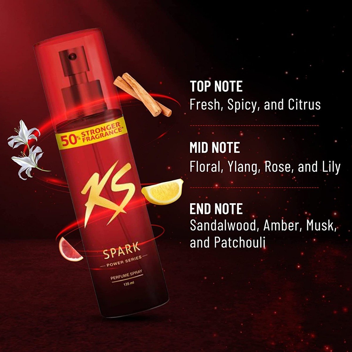 Kamasutra Spark Power Series Perfume Spray, 135 ml, Pack of 1 Kamasutra Spark Power Series Perfume Spray, 135 ml, Pack of 1