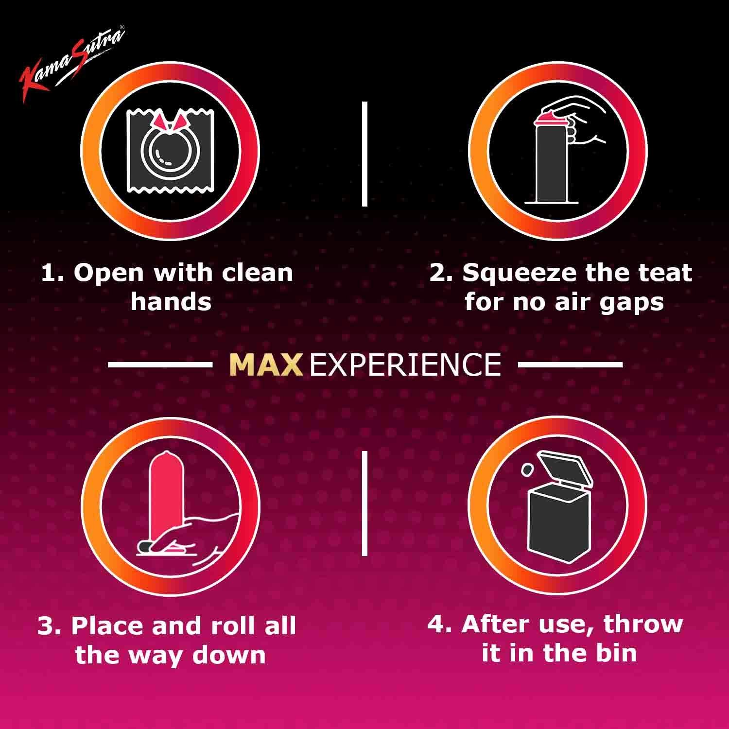 Kamasutra Orgasmax Condoms, 6 Count, Pack of 1 Kamasutra Orgasmax Condoms, 6 Count, Pack of 1