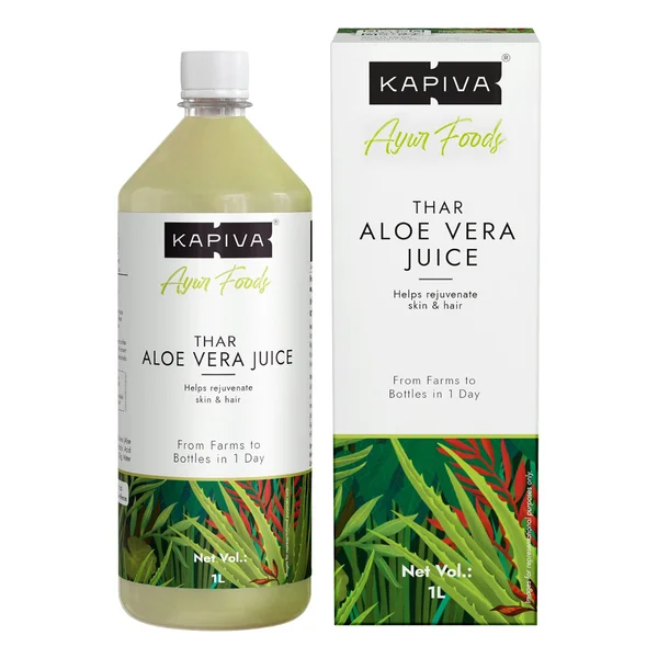 Kapiva Thar Aloe Vera Juice, 1 Litre, Pack of 1