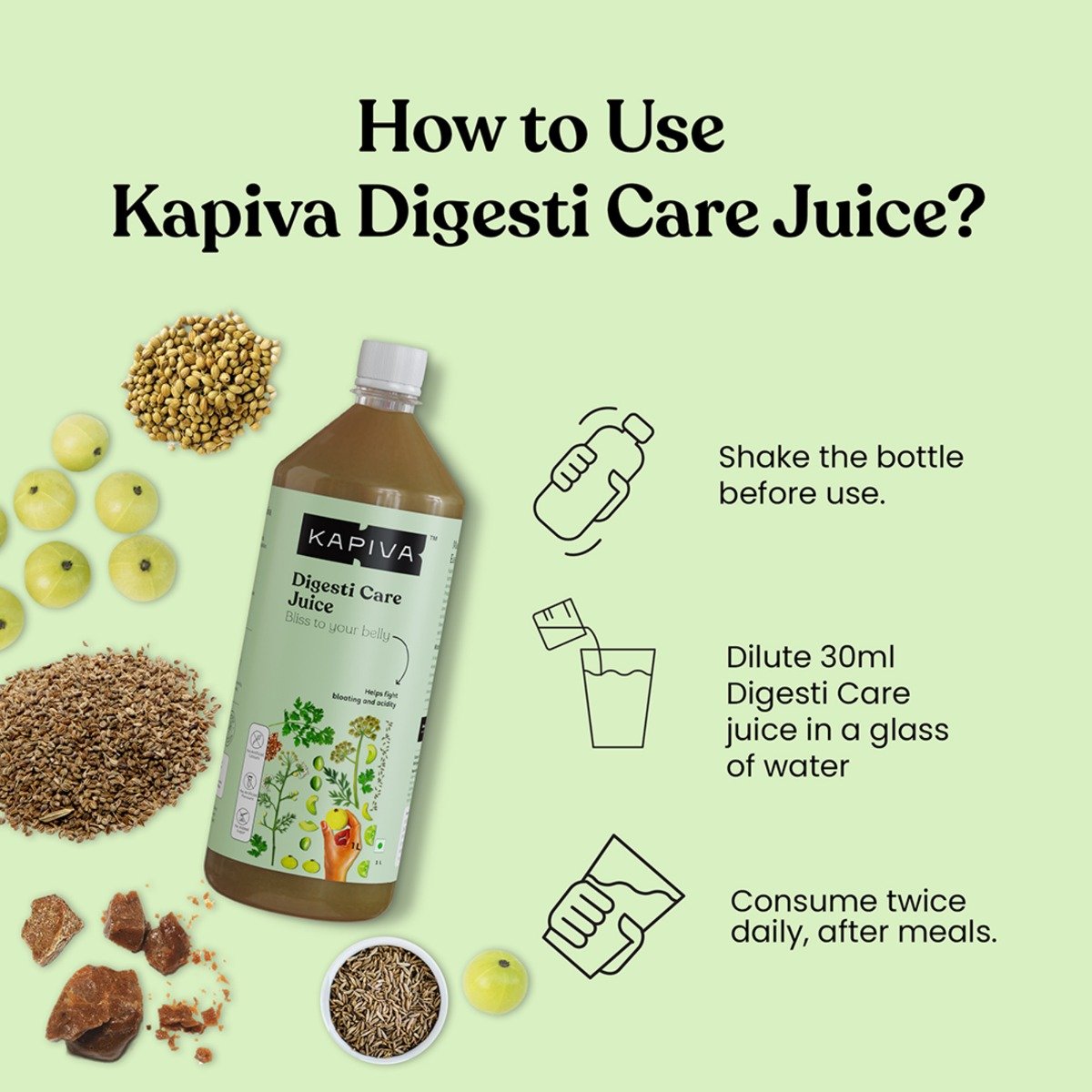 Kapiva Digesti Care Juice, 1 L, Pack of 1 Kapiva Digesti Care Juice, 1 L, Pack of 1