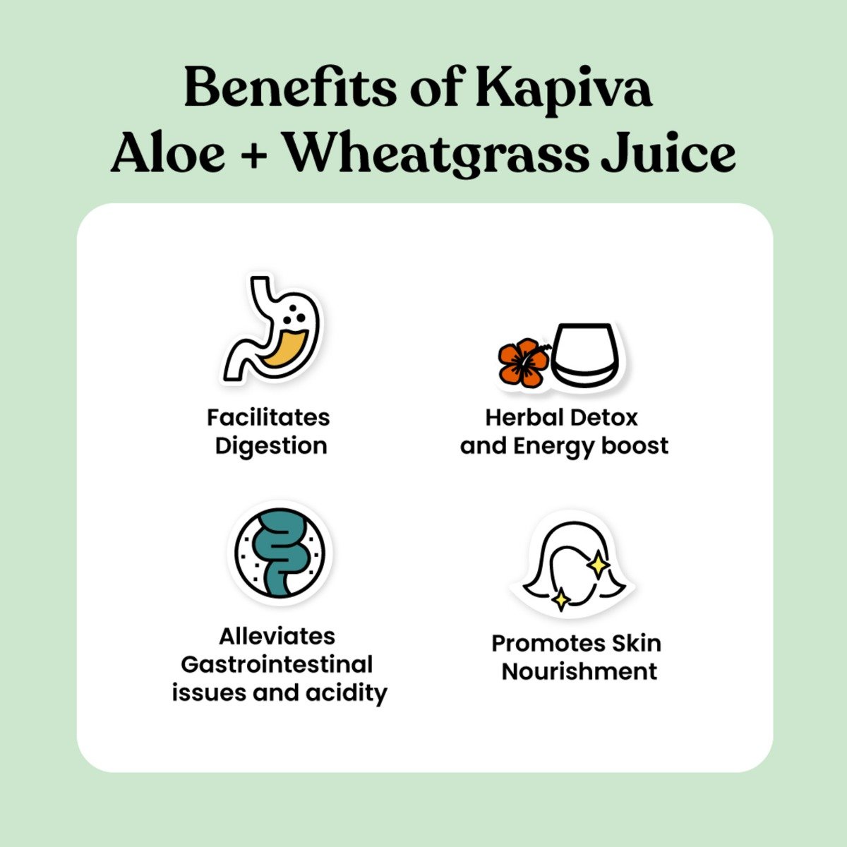 Kapiva Aloe Vera Wheatgrass Juice, 1 L, Pack of 1 Kapiva Aloe Vera Wheatgrass Juice, 1 L, Pack of 1