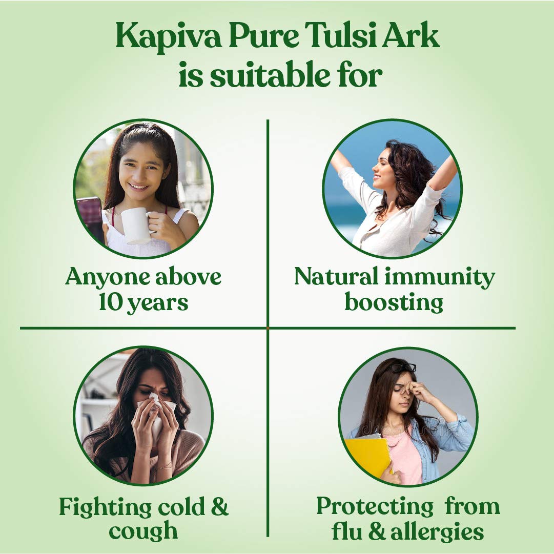 Kapiva Pure Tulsi Ark Drops, 30 ml, Pack of 1 Kapiva Pure Tulsi Ark Drops, 30 ml, Pack of 1