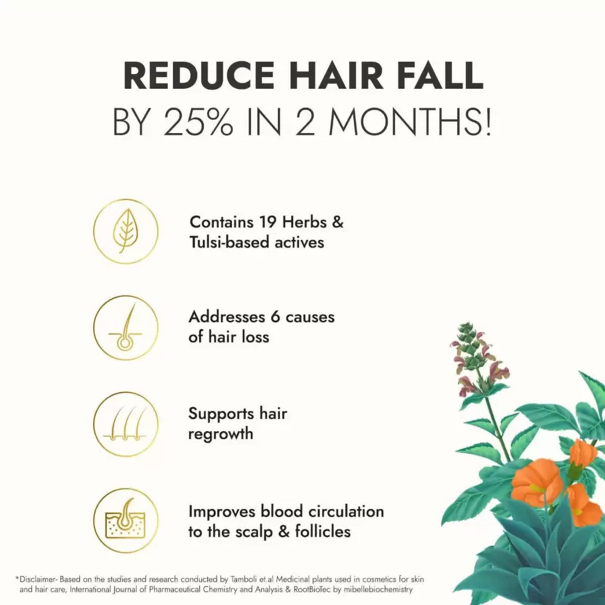 Kapiva Hair Rituals Tulsi Anti Hairfall Oil, 100 ml, Pack of 1 Kapiva Hair Rituals Tulsi Anti Hairfall Oil, 100 ml, Pack of 1