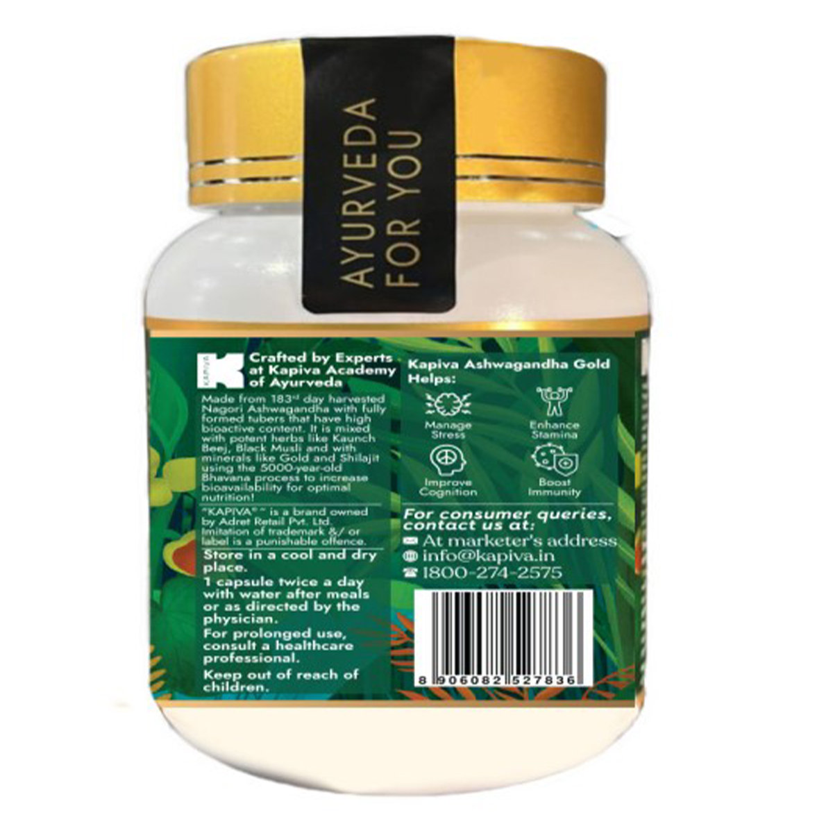 Kapiva Ashwagandha Gold, 30 Capsules, Pack of 1 Kapiva Ashwagandha Gold, 30 Capsules, Pack of 1