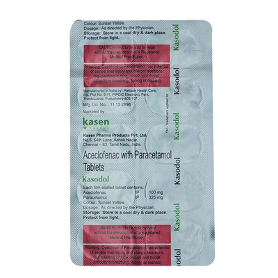 Kasodol Tablet 10's, Pack of 10 TABLETS