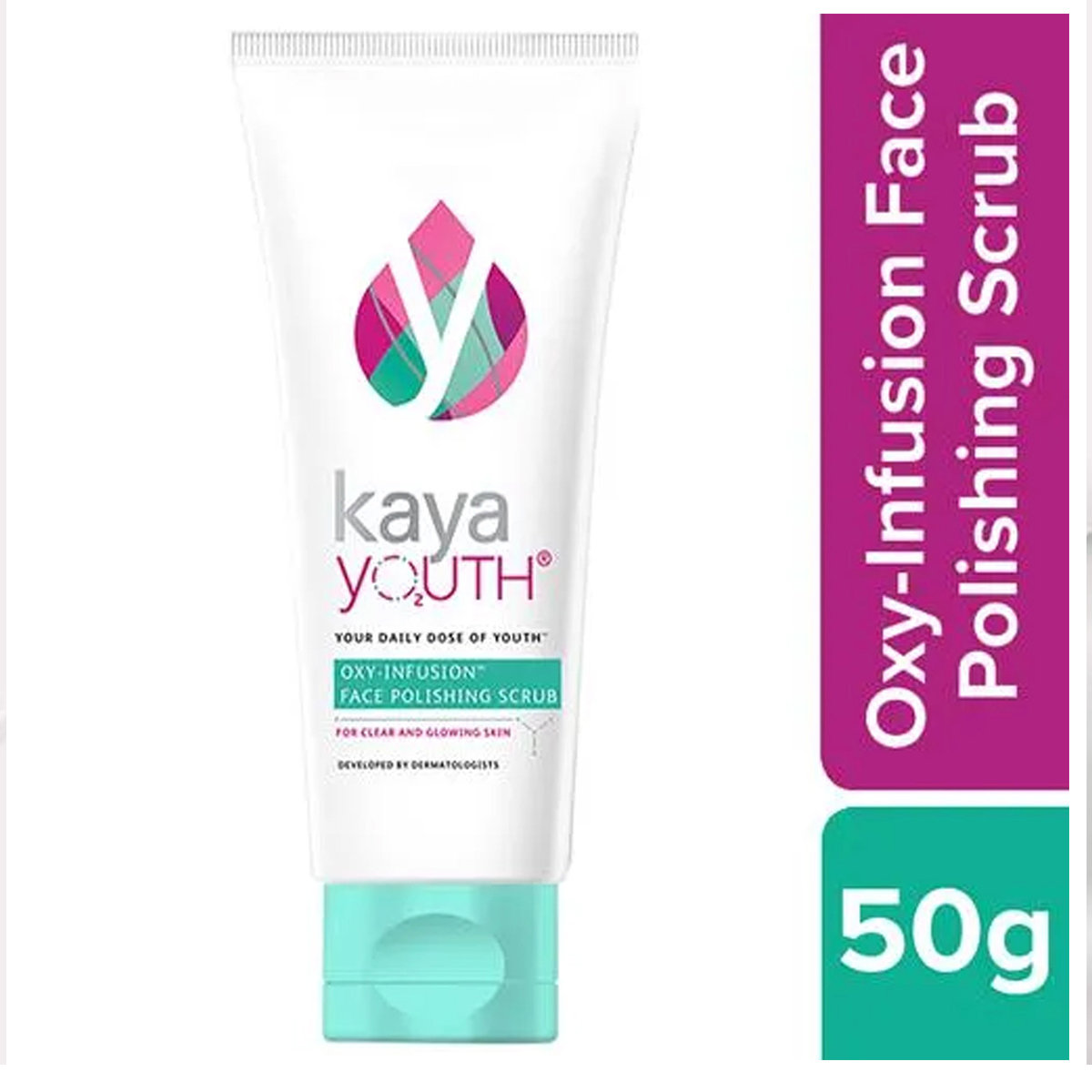 Kaya Youth Oxy-Infusion Face Polishing Scrub 50 gm | Removes Dead Skin Cells | For Clear & Glowing Skin, Pack of 1 Kaya Youth Oxy-Infusion Face Polishing Scrub 50 gm | Removes Dead Skin Cells | For Clear & Glowing Skin, Pack of 1