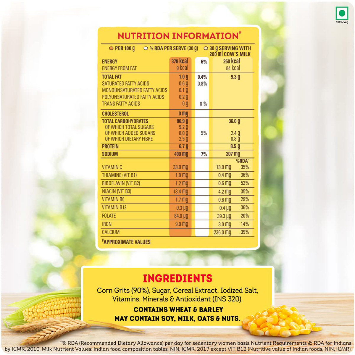 Kellogg's Corn Flakes, 475 gm, Pack of 1 Kellogg's Corn Flakes, 475 gm, Pack of 1
