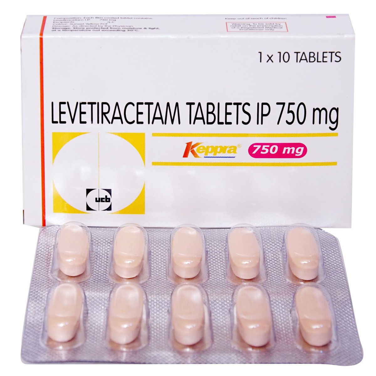 Buy Keppra 750 mg Tablet 10's Online