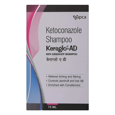 Keraglo-AD Anti-Dandruff Shampoo, 75 ml, Pack of 1