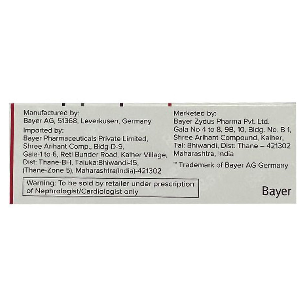 Kerendia 20 mg Tablet 14's, Pack of 14 TABLETS Kerendia 20 mg Tablet 14's, Pack of 14 TABLETS