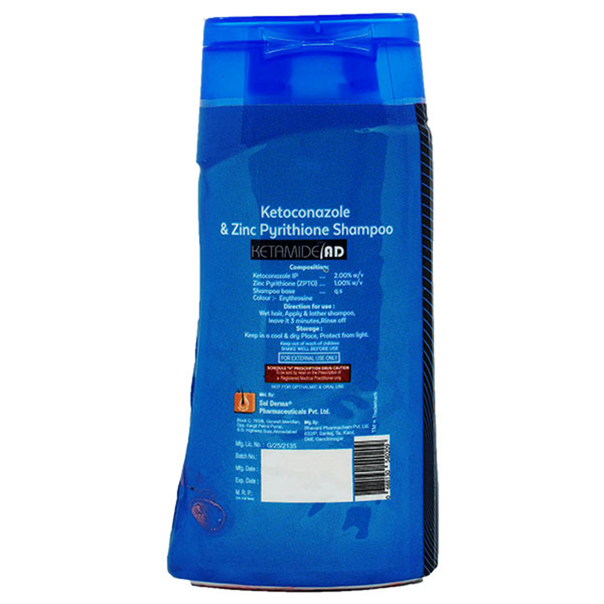 Ketamide AD Shampoo 90 ml, Pack of 1 SHAMPOO Ketamide AD Shampoo 90 ml, Pack of 1 SHAMPOO