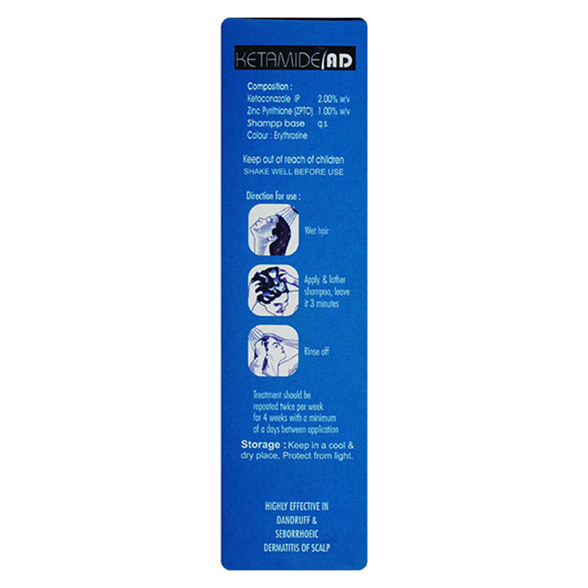 Ketamide AD Shampoo 90 ml, Pack of 1 SHAMPOO Ketamide AD Shampoo 90 ml, Pack of 1 SHAMPOO