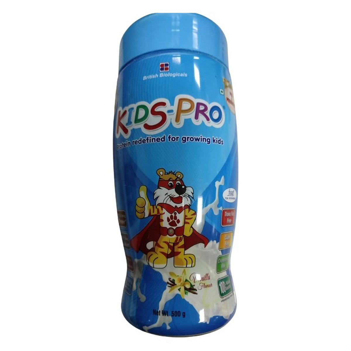 Kids - Pro Vanilla Flavour Powder, 500 gm Jar, Pack of 1 Kids - Pro Vanilla Flavour Powder, 500 gm Jar, Pack of 1