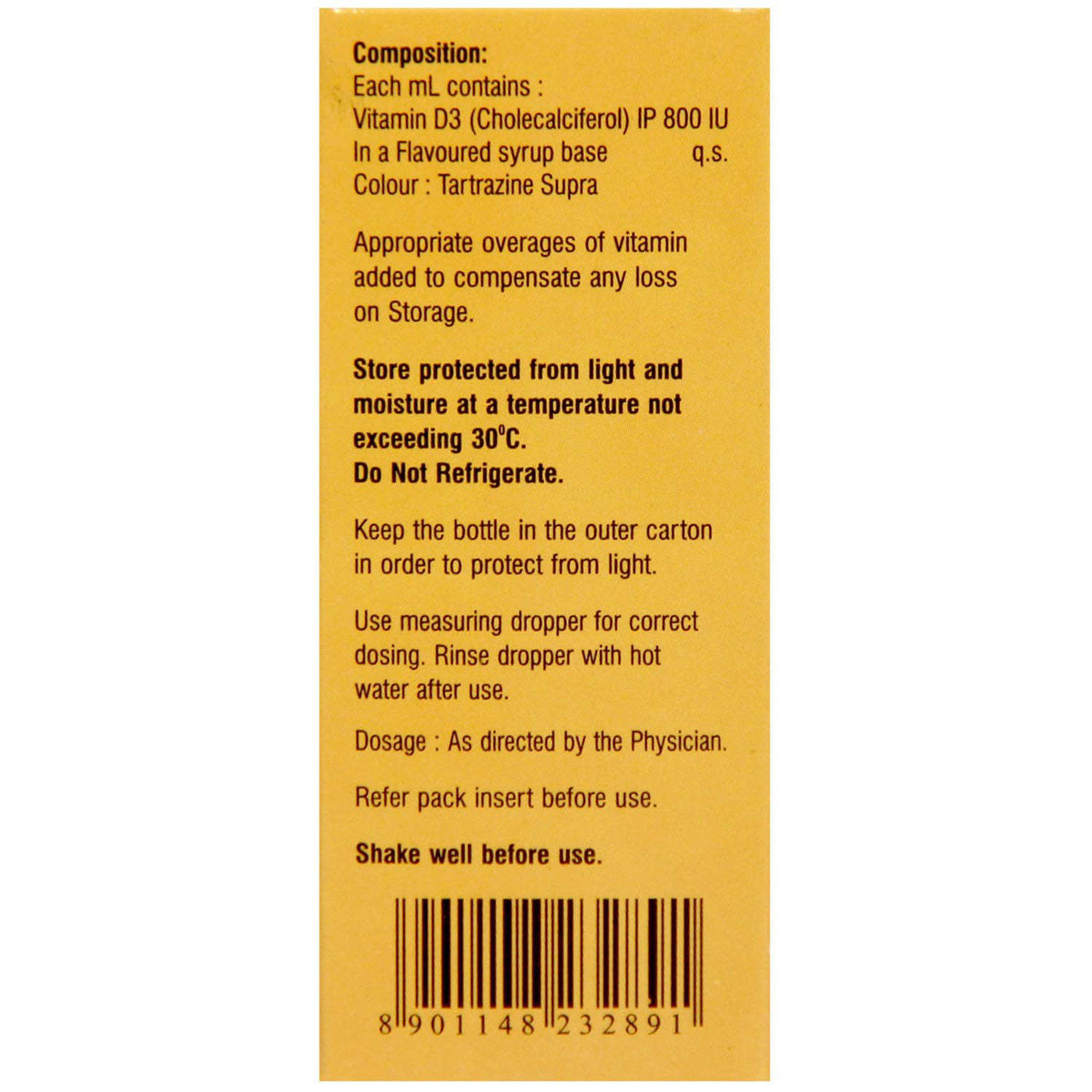 Kidrich-D3 800 IU/ml Nano Drops 15 ml, Pack of 1 Kidrich-D3 800 IU/ml Nano Drops 15 ml, Pack of 1