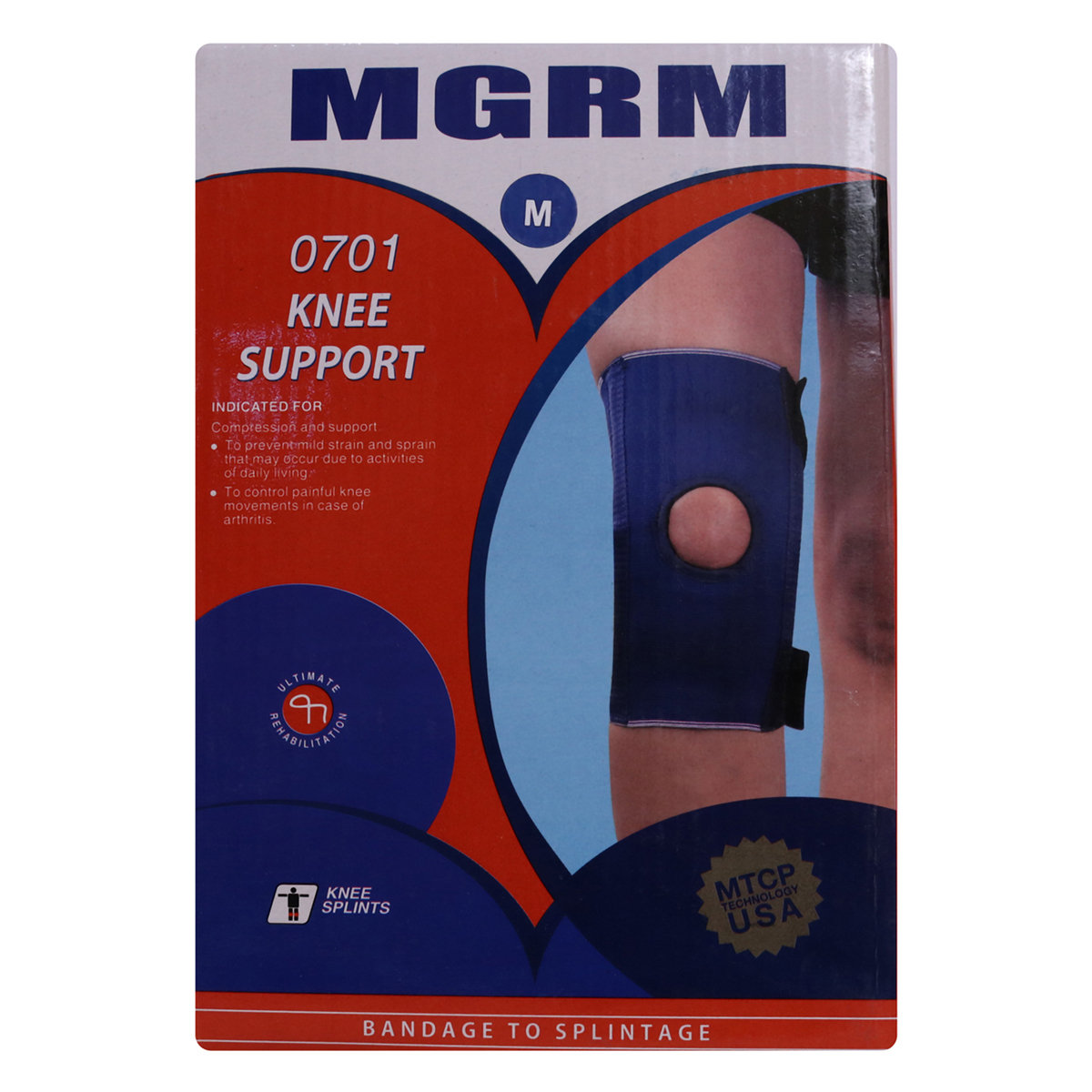 MGRM Knee Support Medium 0701, 1 Count, Pack of 1 MGRM Knee Support Medium 0701, 1 Count, Pack of 1