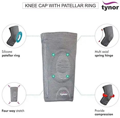 Tynor Knee Cap With Patellar Ring XL, 1 Count, Pack of 1