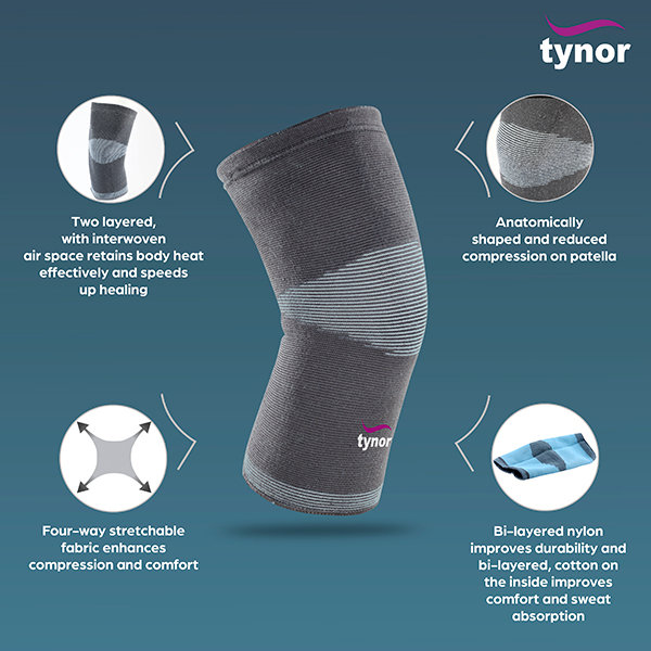 Tynor Knee Cap Comfeel Small, 1 Count, Pack of 1 Tynor Knee Cap Comfeel Small, 1 Count, Pack of 1