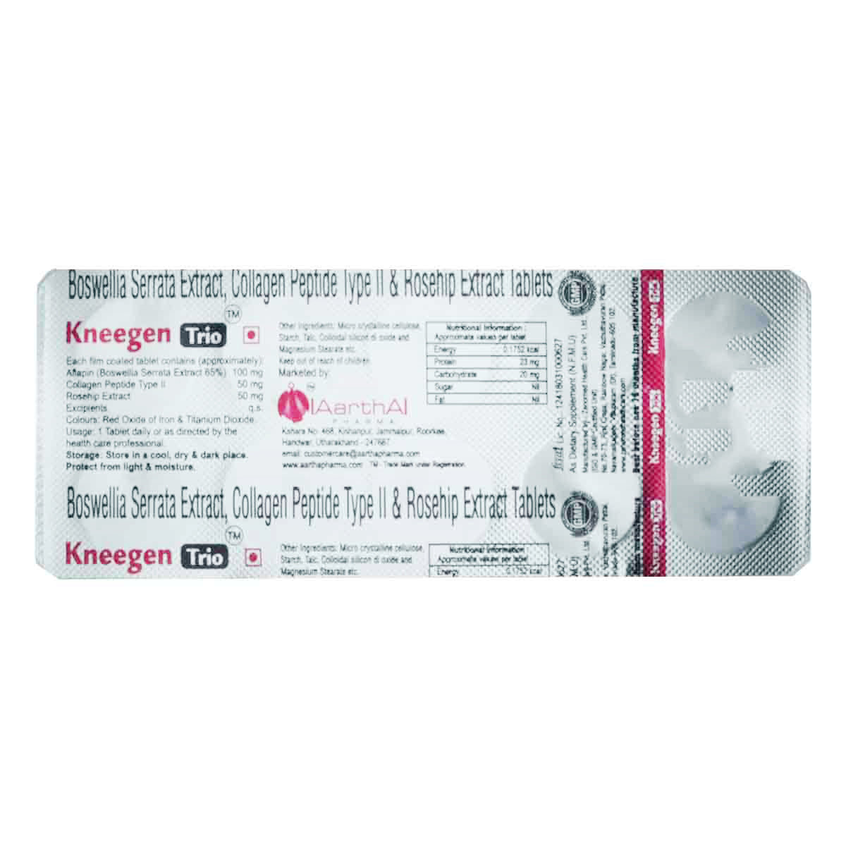 Kneegen Trio Tablet 10's, Pack of 10 TabletS Kneegen Trio Tablet 10's, Pack of 10 TabletS