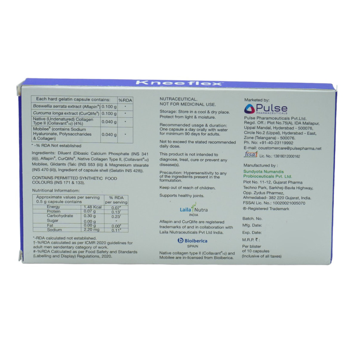 Knee Flex Capsule 10's, Pack of 10 CapsuleS Knee Flex Capsule 10's, Pack of 10 CapsuleS