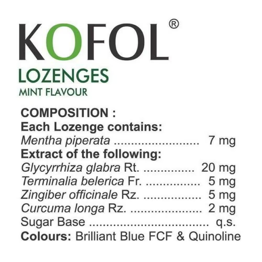 Kofol Mint Flavour Lozenges 200's, Pack of 200 Kofol Mint Flavour Lozenges 200's, Pack of 200