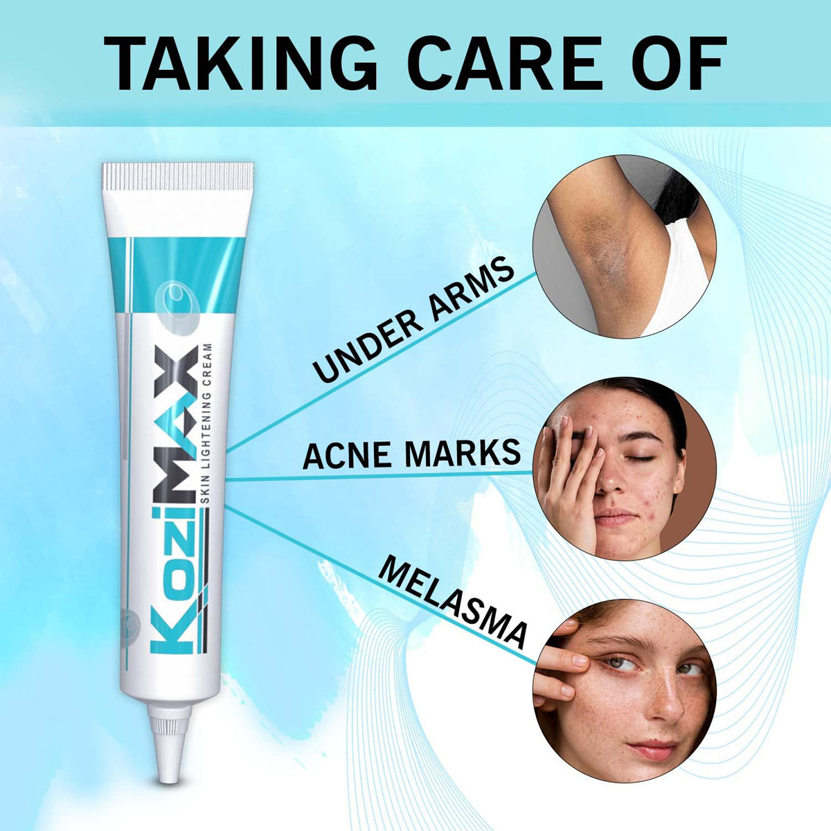 Kozimax Skin Lightening Cream 9 gm, Pack of 1 Kozimax Skin Lightening Cream 9 gm, Pack of 1