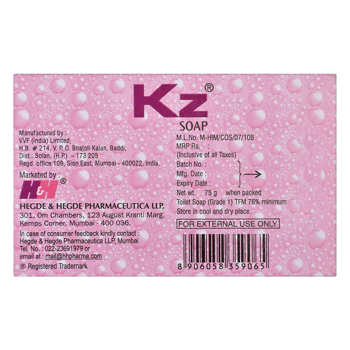 Kz Soap, 75 gm, Pack of 1 Kz Soap, 75 gm, Pack of 1