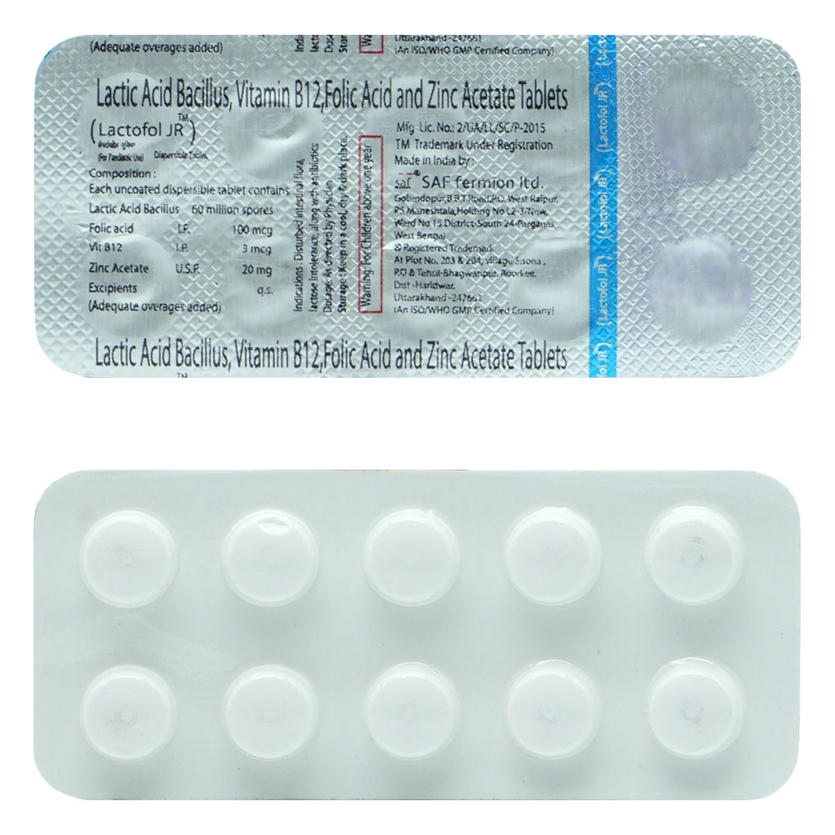 Buy Lactofol JR Tablet 10's Online