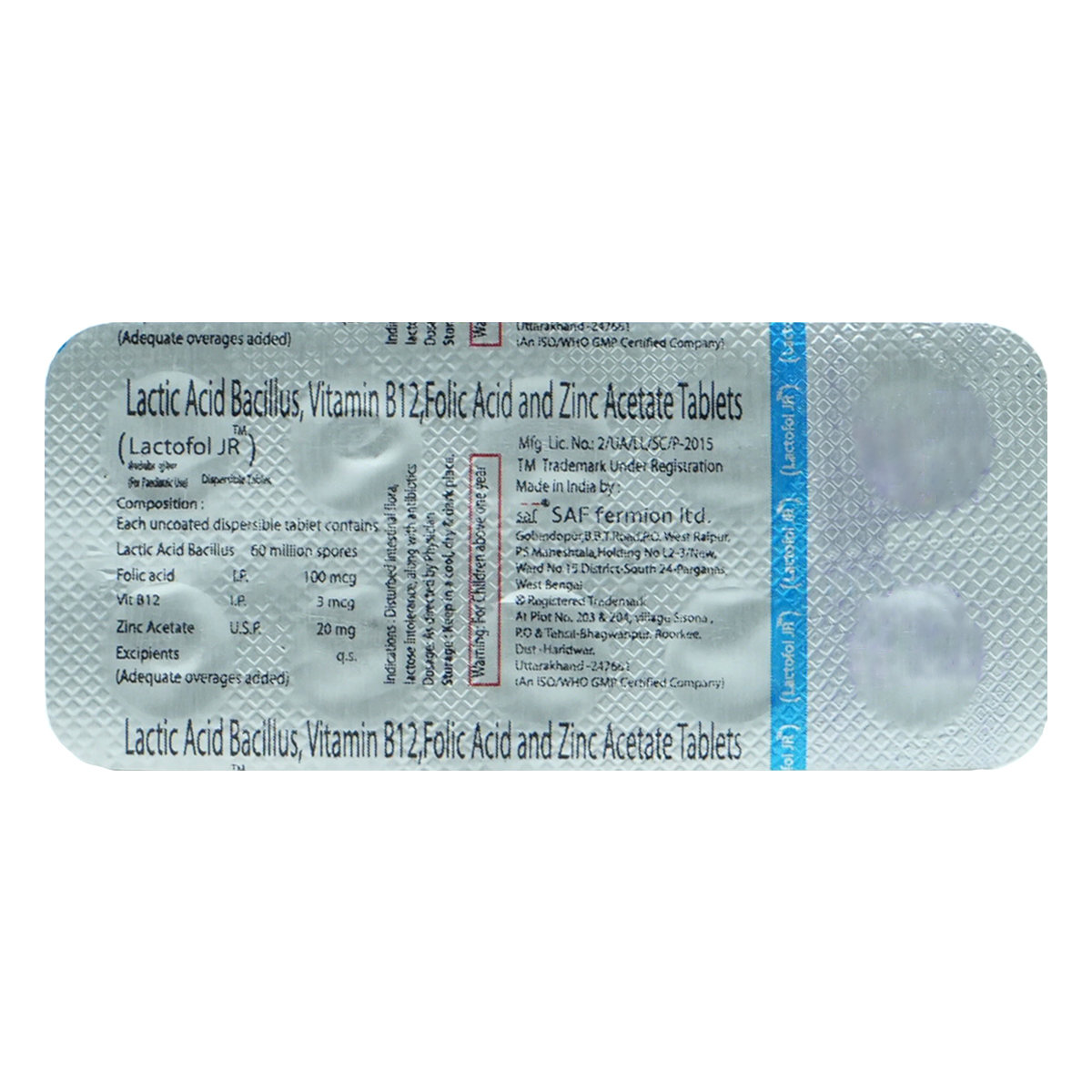 Lactofol JR Tablet 10's, Pack of 10 Lactofol JR Tablet 10's, Pack of 10