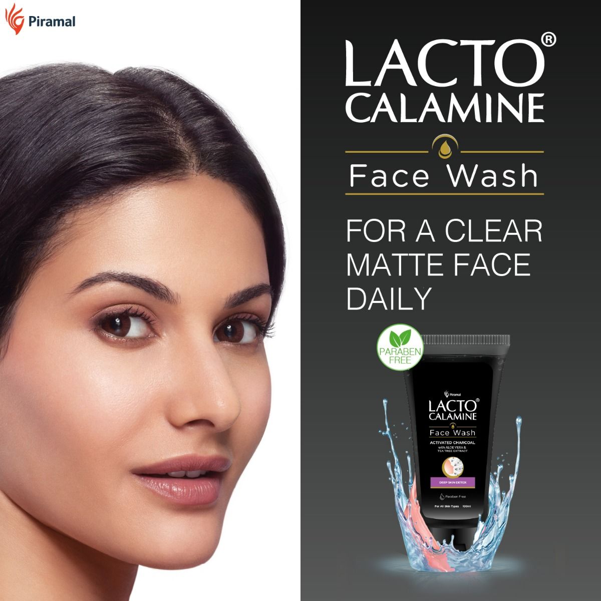Lacto Calamine Face Wash 100 ml | With Activated Charcoal, Aloe Vera & Tea Tree Extract | For Deep Skin Detox | Deep Pore Cleansing | Removes Excess Oil, Impurities, Blackheads & Whiteheads | For All Skin Type, Pack of 1 Lacto Calamine Face Wash 100 ml | With Activated Charcoal, Aloe Vera & Tea Tree Extract | For Deep Skin Detox | Deep Pore Cleansing | Removes Excess Oil, Impurities, Blackheads & Whiteheads | For All Skin Type, Pack of 1