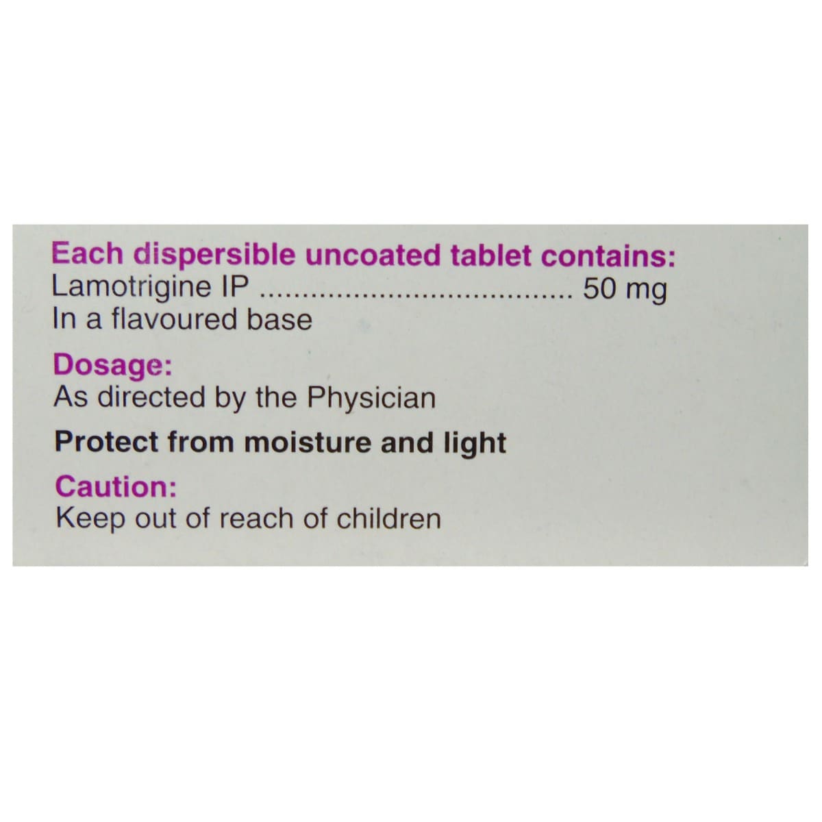 Lametec-50 DT Tablet 10's, Pack of 10 TabletS Lametec-50 DT Tablet 10's, Pack of 10 TabletS