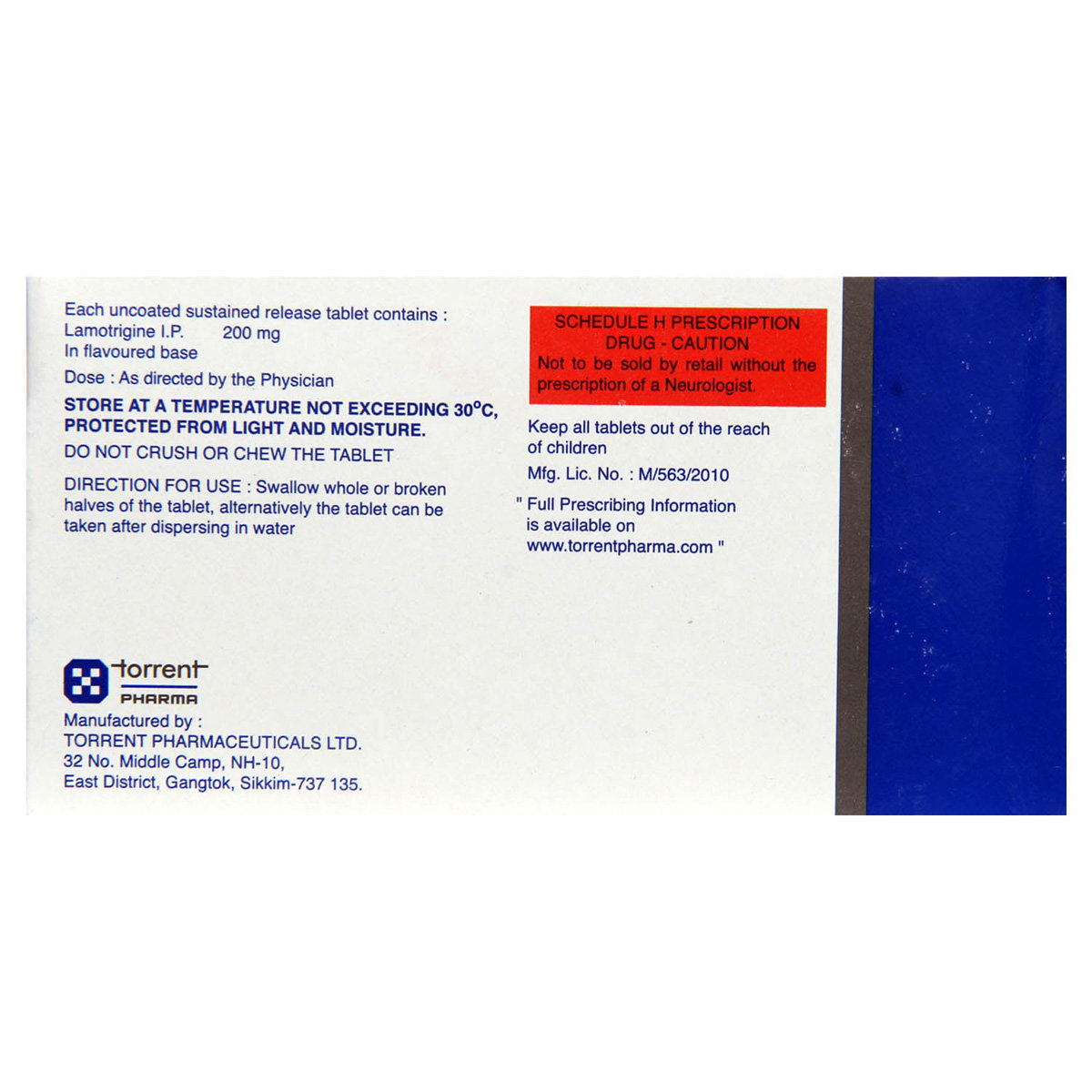 Lamitor OD 200 Tablet 10's, Pack of 10 TABLETS Lamitor OD 200 Tablet 10's, Pack of 10 TABLETS