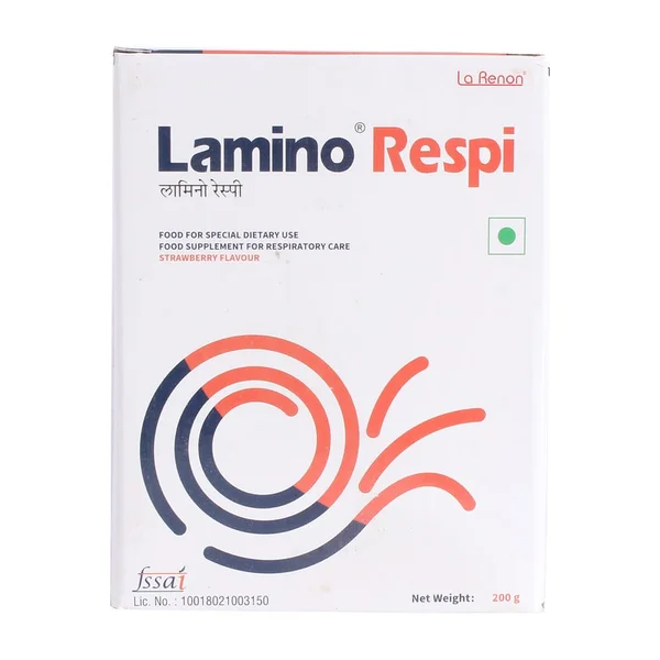 Lamino Respi Strawberry Powder 200 gm, Pack of 1