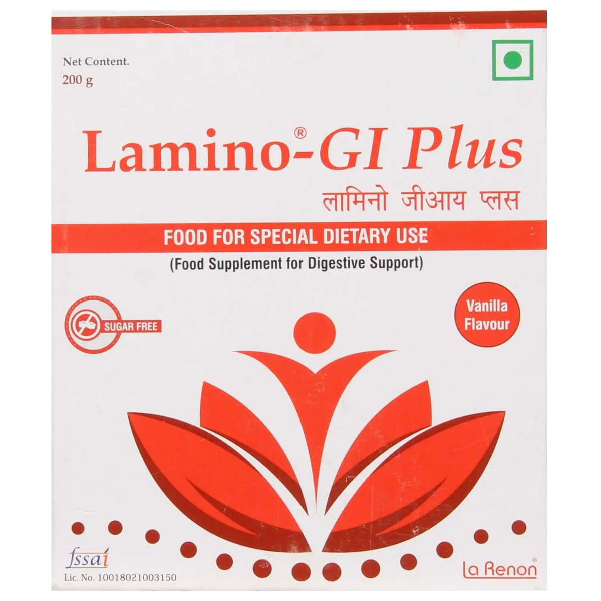 Lamino-GI Plus Sugar Free Vanilla Powder 200 gm, Pack of 1 Lamino-GI Plus Sugar Free Vanilla Powder 200 gm, Pack of 1
