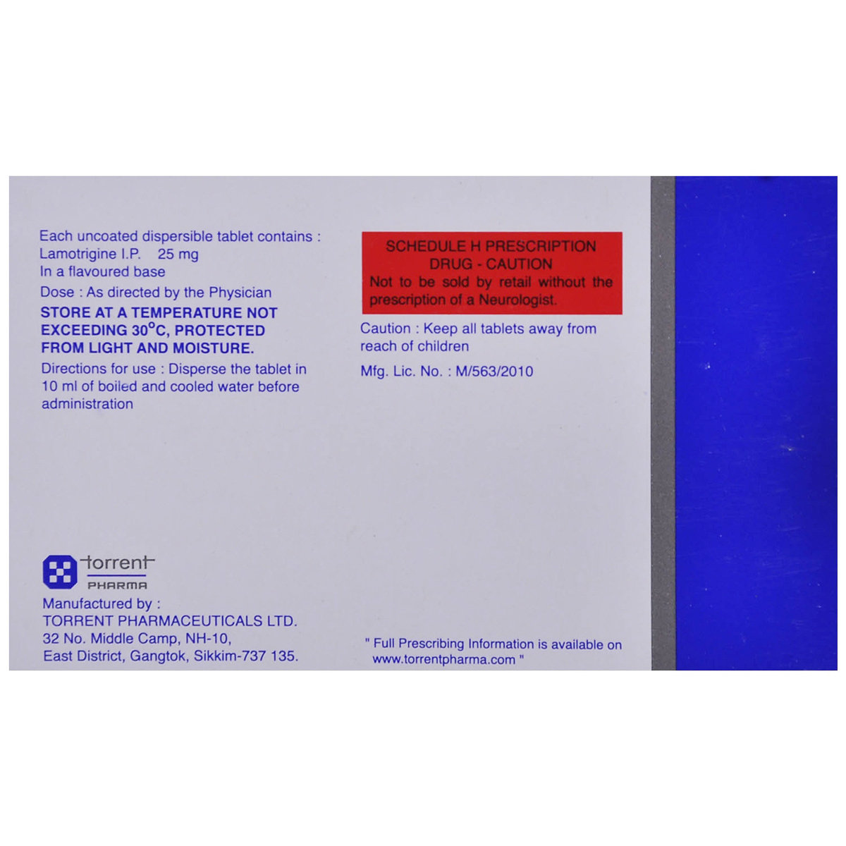 Lamitor DT-25 Tablet 15's, Pack of 15 TABLETS Lamitor DT-25 Tablet 15's, Pack of 15 TABLETS