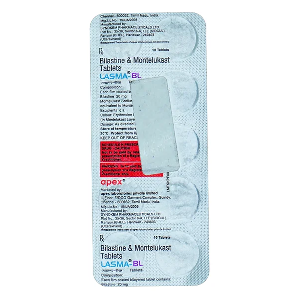 Lasma BL Tablet 10's, Pack of 10 TabletS