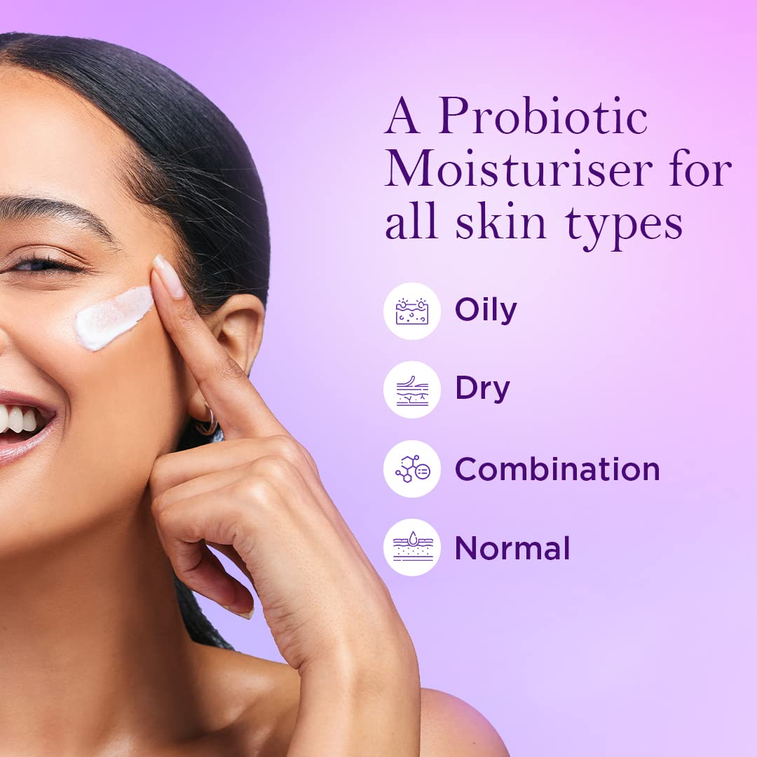 La Shield Probiotic Moisturizer Intense Hydrating Cream 50 gm | Restores Skin Microbiome | 72Hrs Moisture Lock | Provides UV Protection | Youthful Radiance | For All Skin Type, Pack of 1 La Shield Probiotic Moisturizer Intense Hydrating Cream 50 gm | Restores Skin Microbiome | 72Hrs Moisture Lock | Provides UV Protection | Youthful Radiance | For All Skin Type, Pack of 1