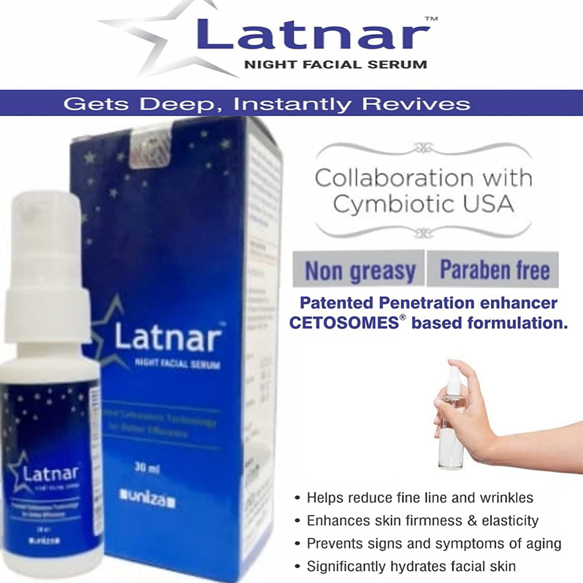 Latnar Night Facial Serum 30 ml, Pack of 1 Latnar Night Facial Serum 30 ml, Pack of 1