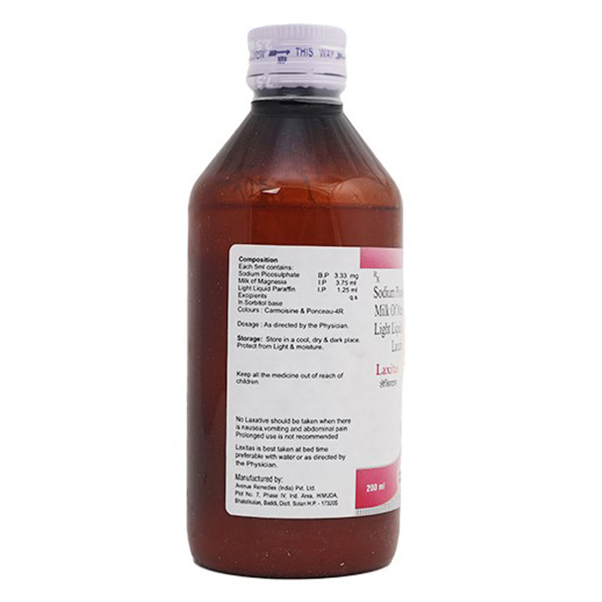 Laxitas Sugar Free Vanilla Oral Solution 200 ml, Pack of 1 Laxitas Sugar Free Vanilla Oral Solution 200 ml, Pack of 1