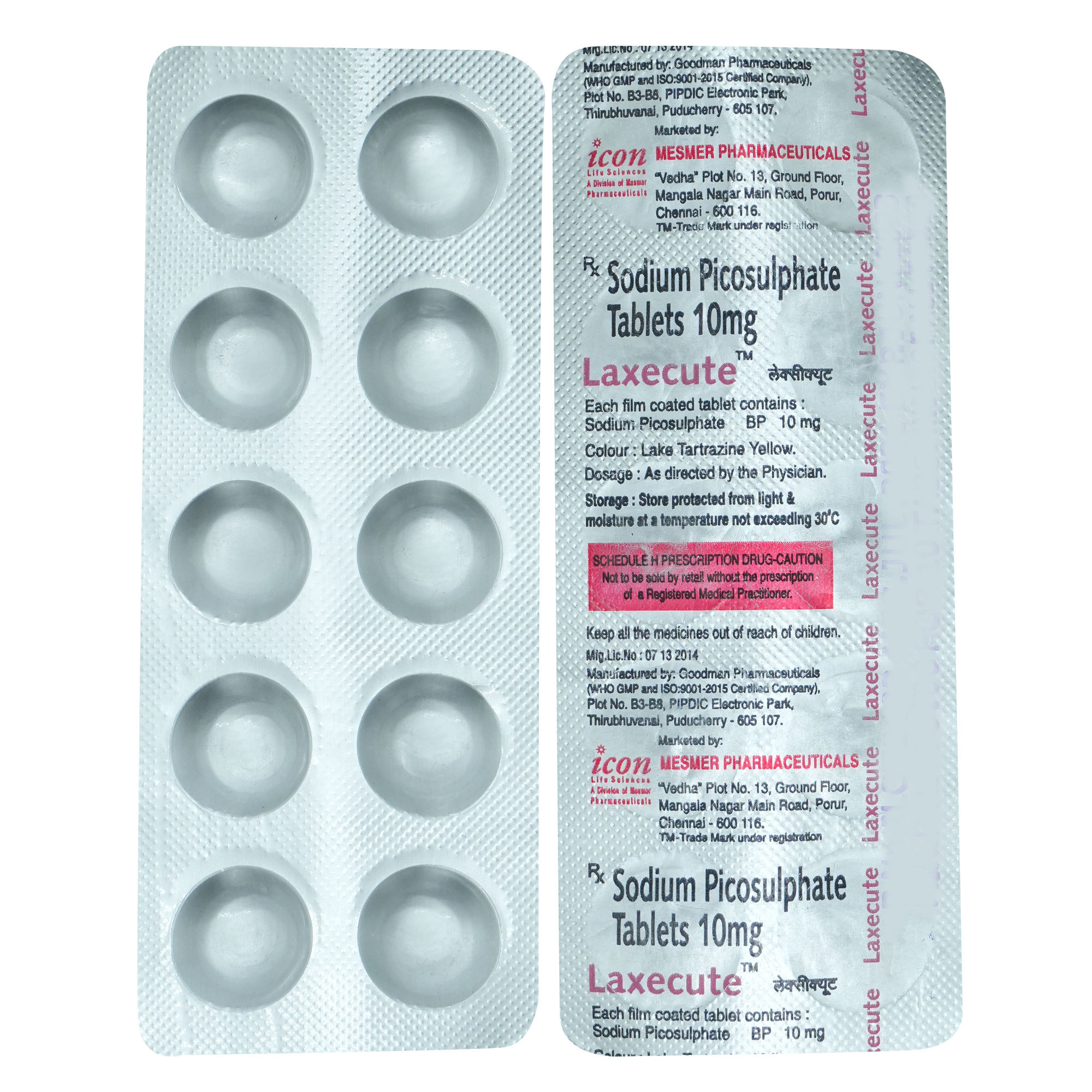 Buy LAXECUTE 10 TABLET 10'S Online