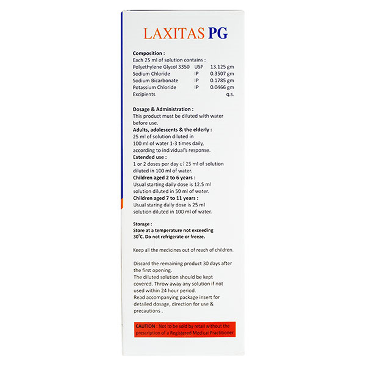 Laxitas PG Solution 200 ml, Pack of 1 Laxitas PG Solution 200 ml, Pack of 1
