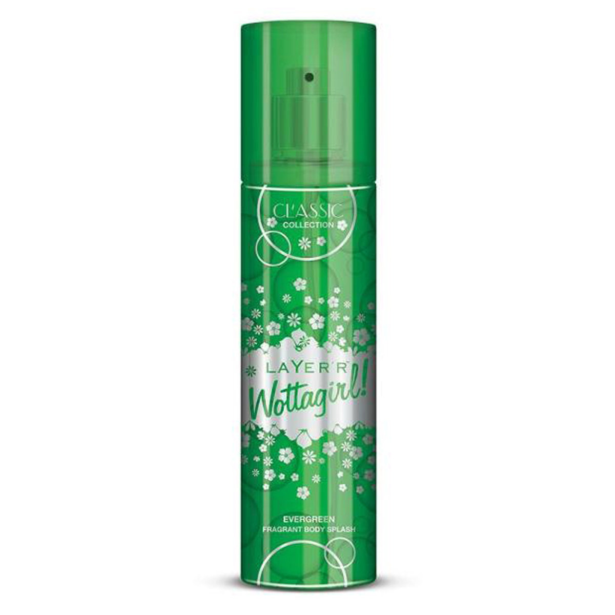 Layer'r Wottagirl Evergreen Fragrant Body Spray, 135 ml, Pack of 1 Layer'r Wottagirl Evergreen Fragrant Body Spray, 135 ml, Pack of 1