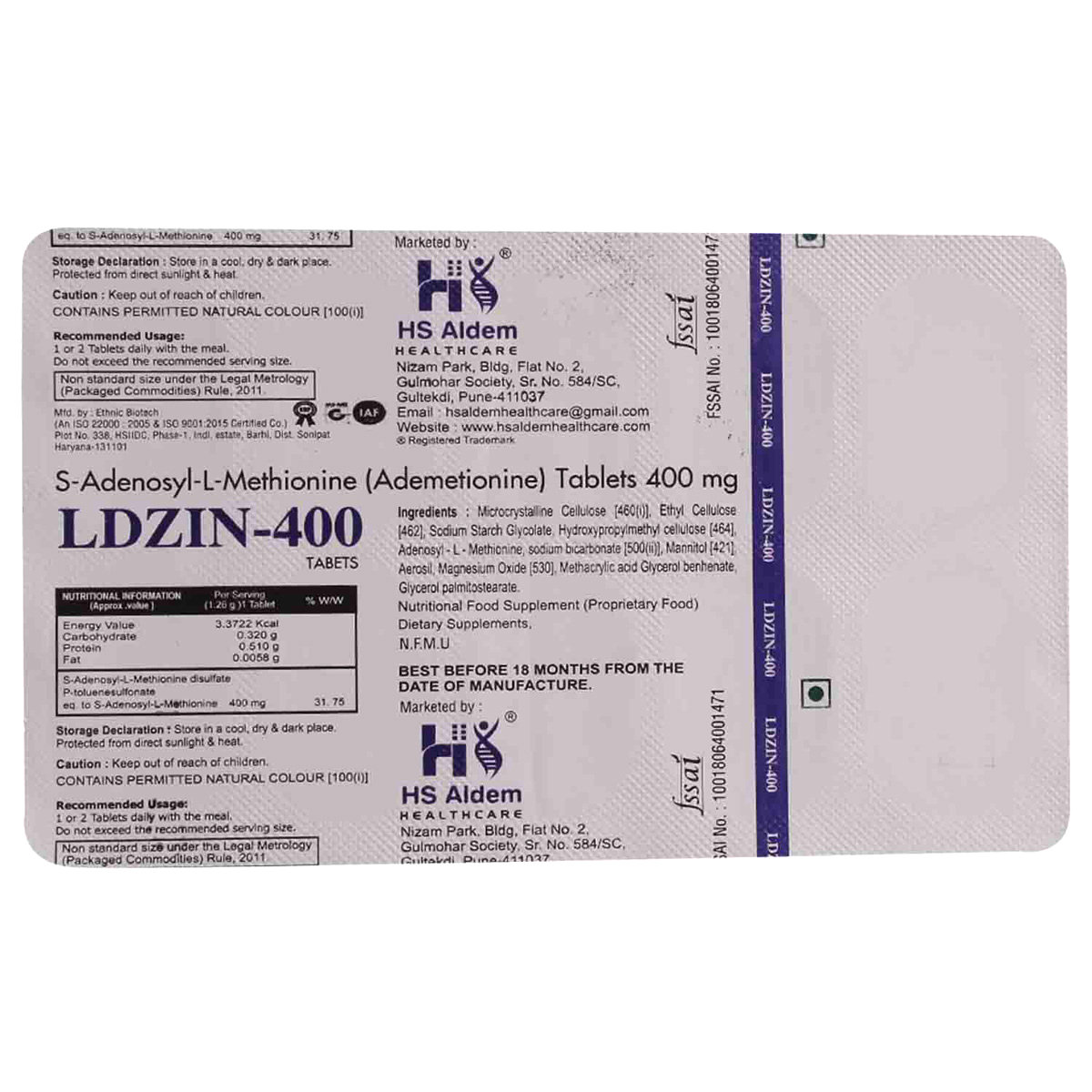 Ldzin-400 Tablet 10's, Pack of 10 TABLETS Ldzin-400 Tablet 10's, Pack of 10 TABLETS