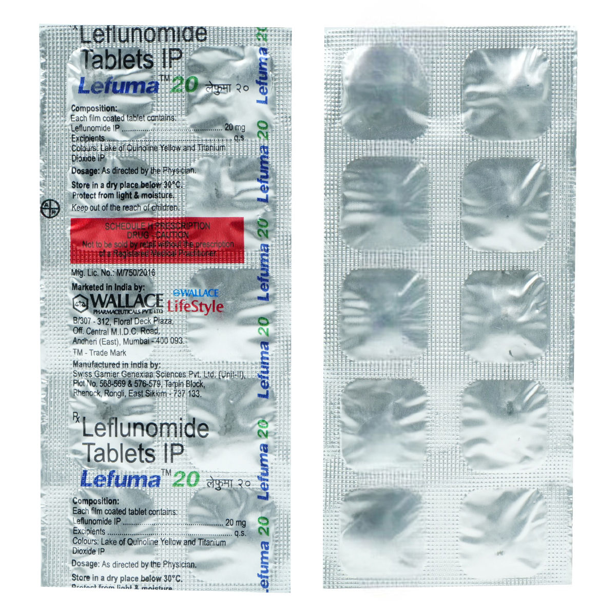 Buy LEFUMA 20MG TABLET Online