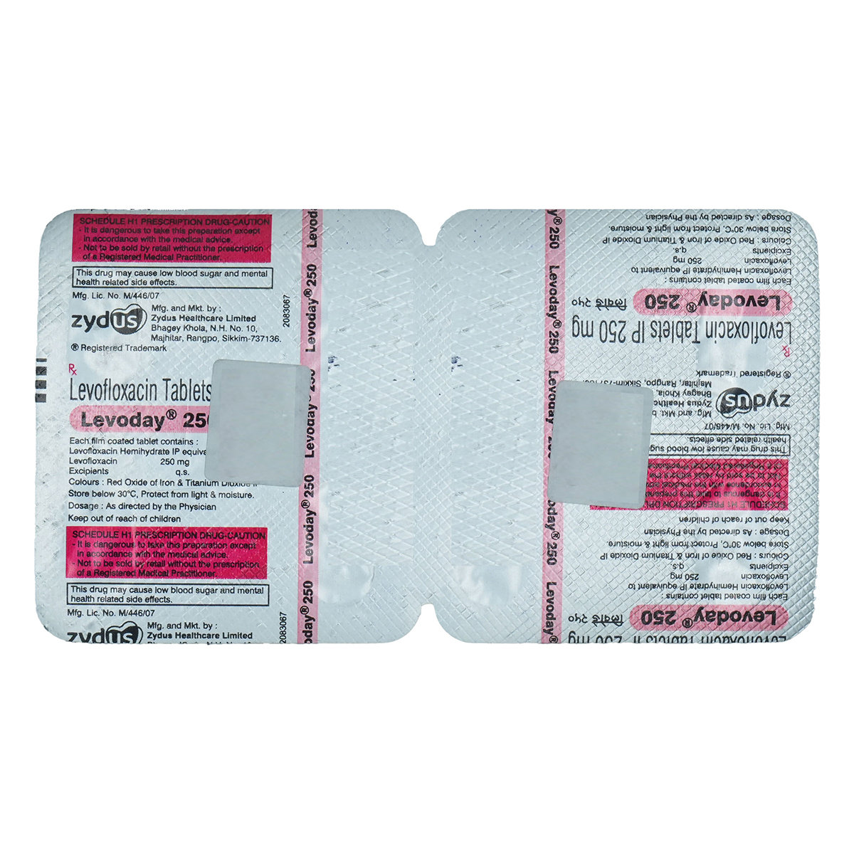 Levoday 250 Tablet 5's, Pack of 5 TABLETS Levoday 250 Tablet 5's, Pack of 5 TABLETS