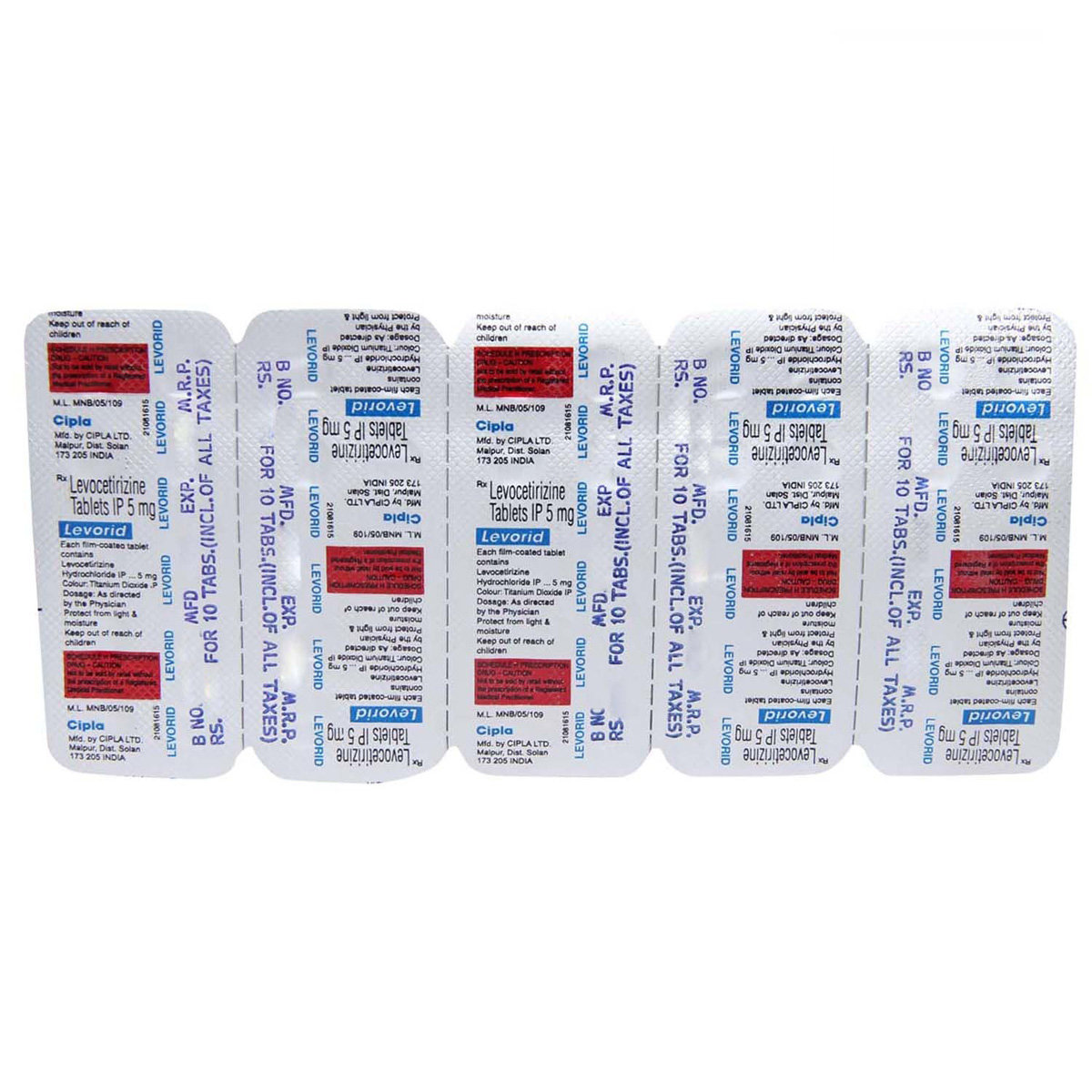 Levorid Tablet 10's, Pack of 10 TABLETS Levorid Tablet 10's, Pack of 10 TABLETS