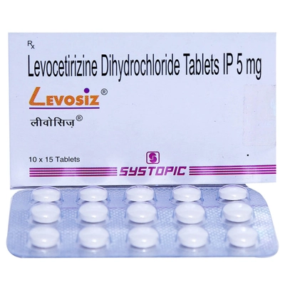 Levosiz Tablet 15's, Pack of 15 TABLETS