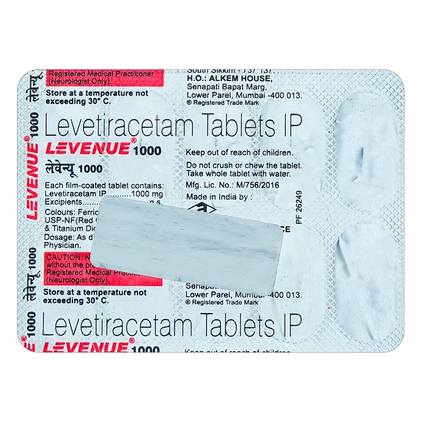 Levenue 1000 Tablet 10's, Pack of 10 TABLETS