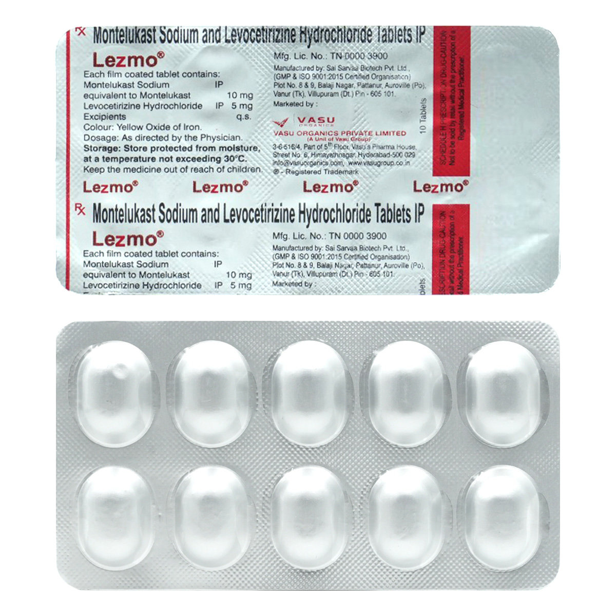 Lezmo Tablet 10's, Pack of 10 TABLETS Lezmo Tablet 10's, Pack of 10 TABLETS